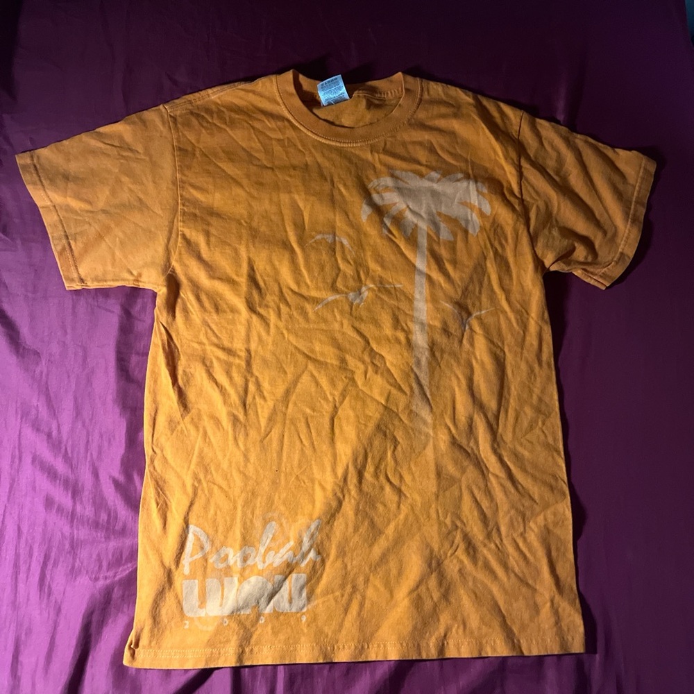 Vibrant Orange Summer Graphic T-Shirt
